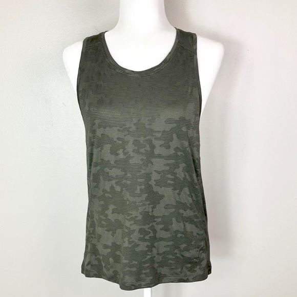 lululemon athletica Tops - Lululemon Run For Days Tank Top Green Camo 6
